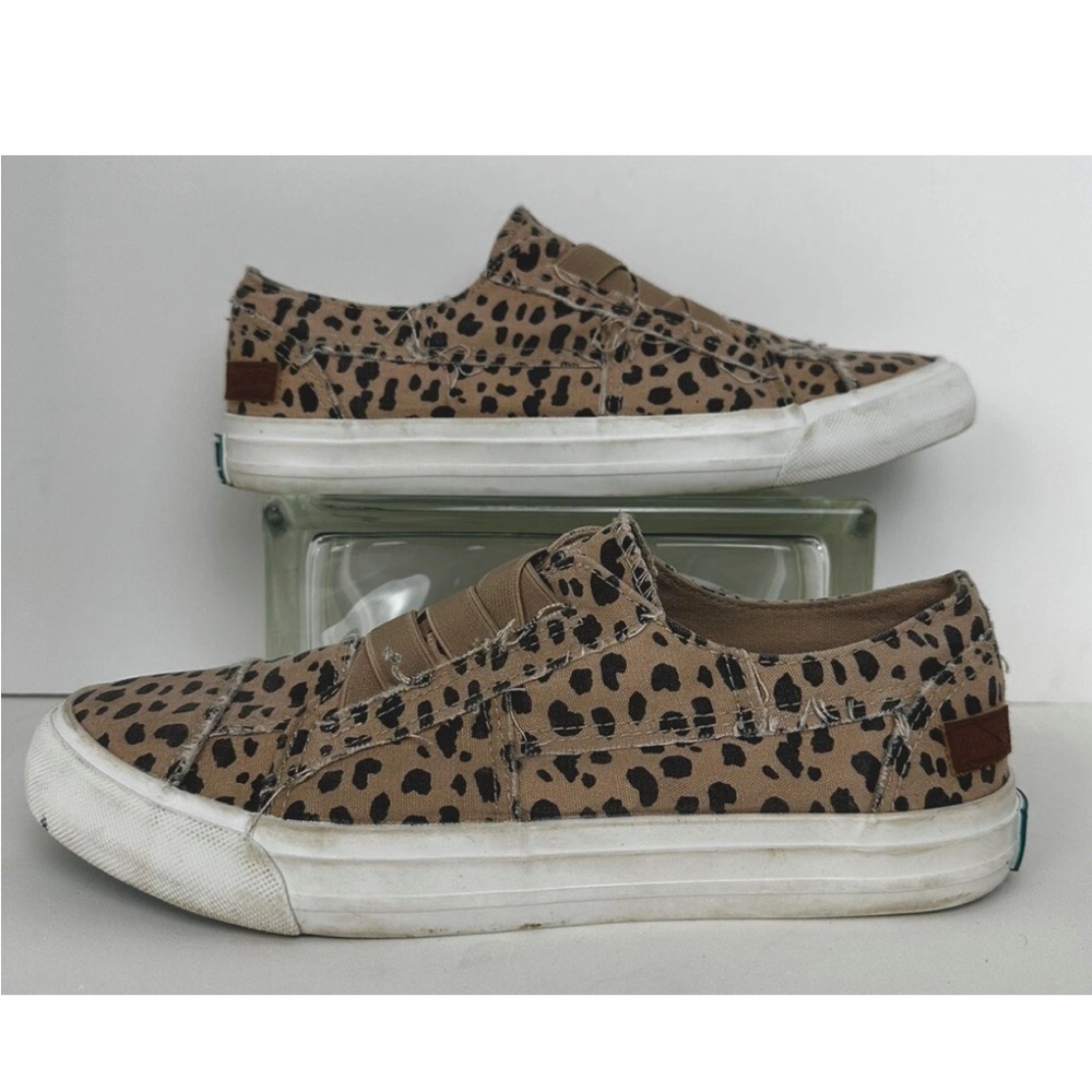 Women’s Blowfish Malibu 8.5 Latte Spots Marley Elastic Slip On Shoes Sneakers